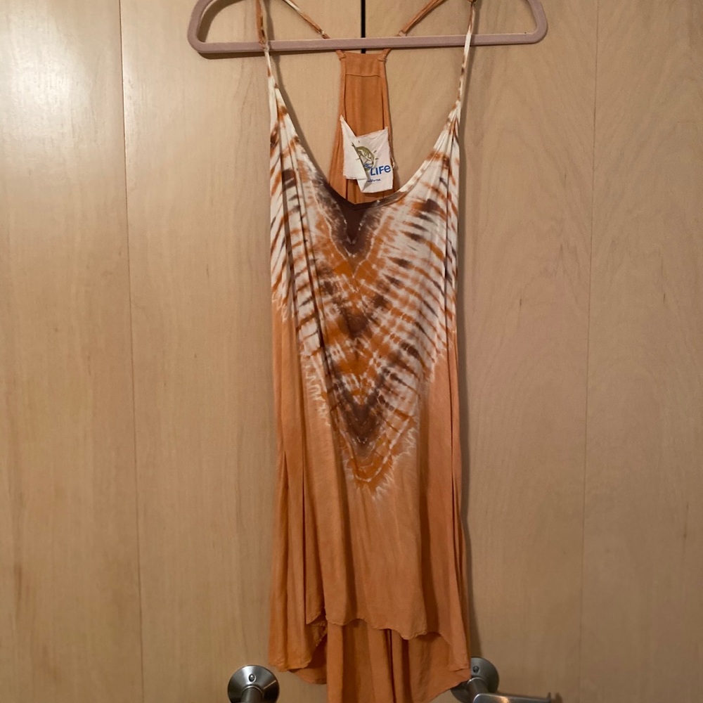 BOHO Chic Orange Dress